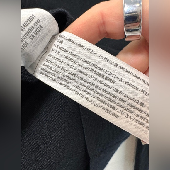 ABERCROMBIE & FITCH Ribbed Corset Sweetheart Top - Picture 6 of 6